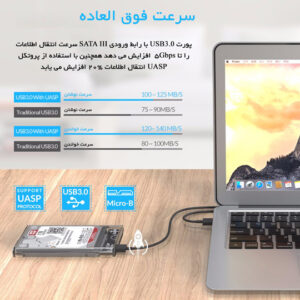 باکس هارد USB 3.0 شفاف اوریکو مدل ORICO 2139U3
